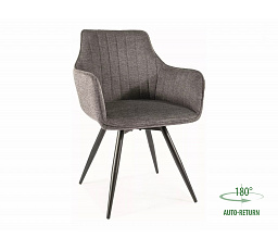Jídelní otočná židle BALLO, Brego Tmavě šedá 18/Černá