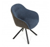 Jídelní židle, modrá, látka, DCH-Y1143 BLUE2