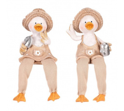 Kachna s visícíma nohama - polyresin, mix 2 druhů, cena za 1 ks