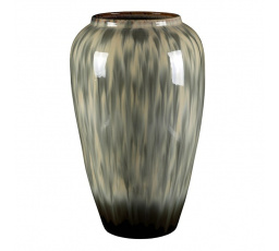 Váza keramická - zaoblená, 40 cm, šedá