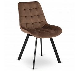 Židle RICK Hnědá Sametová
