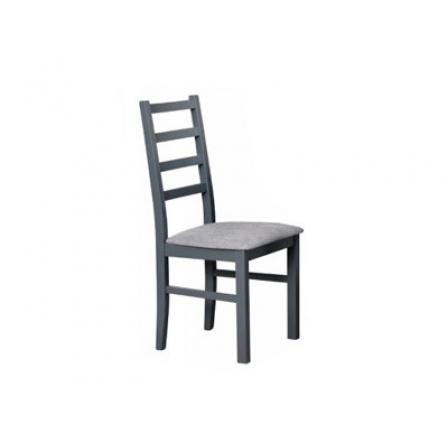 NIEL 8 - jídelní židle (NILO 8) - grafitová dřevo/látka č.1X šedá- kolekce "DRE" (K150-Z)