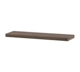 Polička nástěnná 80 cm, MDF, 3D dekor dub sonoma dark, baleno v ochranné fólii