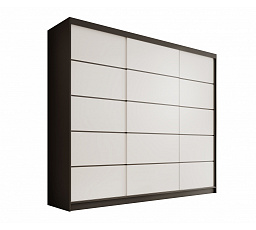 Posuvná skříň Andy 250 Černá+Bílá