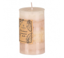 Svíčka aromatická - vanilka, parafín, krémové odstíny