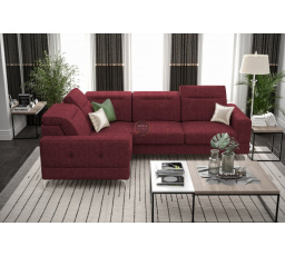 Rohová sedací souprava MALIBU 250X180 cm - bordó , levá