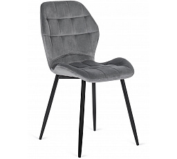 Židle LUCKY Šedá Sametová