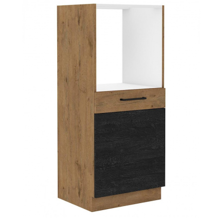 Kuchyňská skříňka Vega 60 DP 145 1F dub lancelot/dark wood