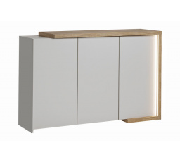Komoda DASAR 3D kašmír/ dub natural 