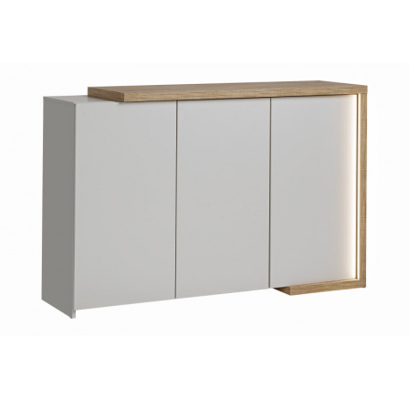 Komoda DASAR 3D kašmír/ dub natural 