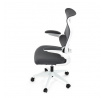 Kancelářská židle, houpací mechanismus, šedá síťovina, KA-C807 GREY