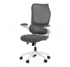 Kancelářská židle, houpací mechanismus, šedá síťovina, KA-C807 GREY