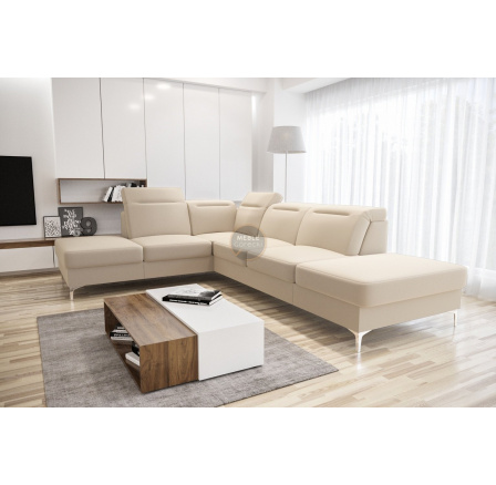 Rohová sedací souprava OSLO 295x220 - krémová , levá