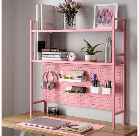 Kovový nástavec na stůl JENNY, 950 x 980 x 220 mm, růžový