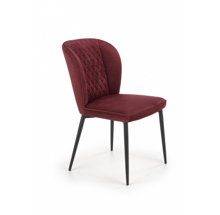 Jídelní židle K399, burgundová 