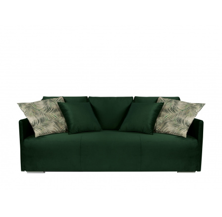 CLARC II LUX 3DL, Print botanical 36 green beige (malé polštářky)/Kronos 14 green, prošití 1047 (BRW COMFORT) (FL10-1030) CLARC II LUX 3DL, Print botanical 36 green beige (malé polštářky)/Kronos 14 green, prošití 1047 (BRW COMFORT) (FL10-1030)