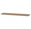 Polička nástěnná 120 cm, MDF, 3D dekor dub sonoma, baleno v ochranné fólii