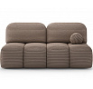 Nuwia sofa with sleeping function and storage box, light brown velvet upholstery Modullo 20 145x200 1