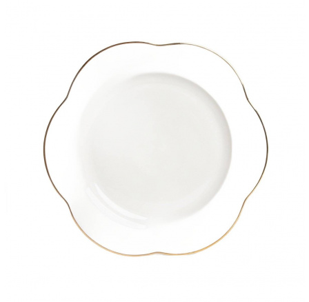 Talíř HELEN jídelní se zlatým okrajem 28 cm 730269