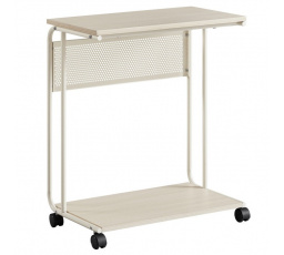 Odkládací stolek 55x32x66cm, mdf, bělený dub, AKF-E1012 CRM