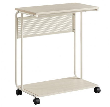 Odkládací stolek 55x32x66cm, mdf, bělený dub, AKF-E1012 CRM