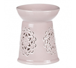 Aromalampa s motivem mandaly, světle hnědá barva, porcelán
