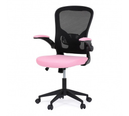 Kancelářská židle, houpací mechanismus, růžová, KA-V317 PINK