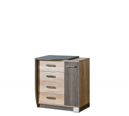 Systém "ROMERO" R14 (Komoda D 4S) - Strana: L; Barva: arusha