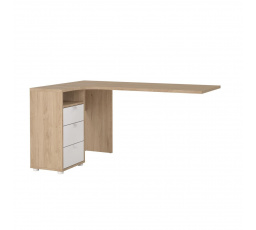 Deska psacího stolu Sigal 582 jackson hickory/bílá