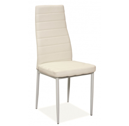 H-261-židle - kov bílá/bílá eco ( H261BB ) (S) (K150-Z)