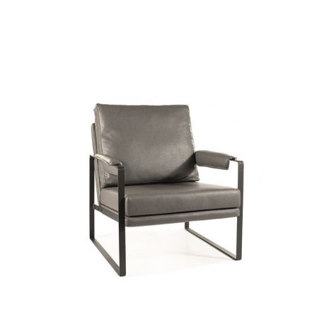 FOKUS TRENDY - křeslo - ecokůže šedá BUFFALO 06 - (FOCUSSSSZ=1BALÍK) (S) (K250-E)