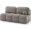 Nuwia sofa with sleeping function and storage box, beige plush upholstery Sola 18 145x200 1