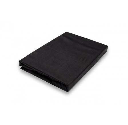 Napínací saténové prostěradlo černé 90x200 jednolůžko