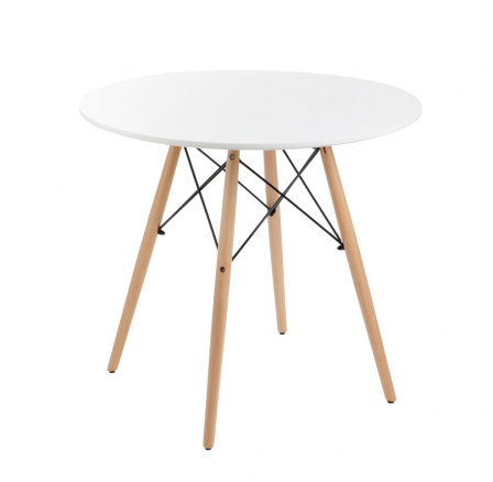 Stůl TAVOLO přírodní s bílou deskou 60×48cm 869742
