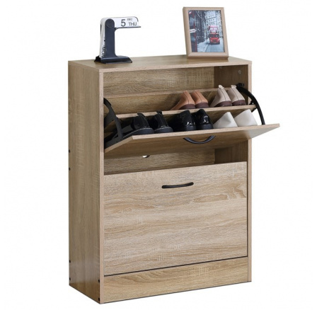 Botník, mdf, hnědá, ABO-G1014 OAK