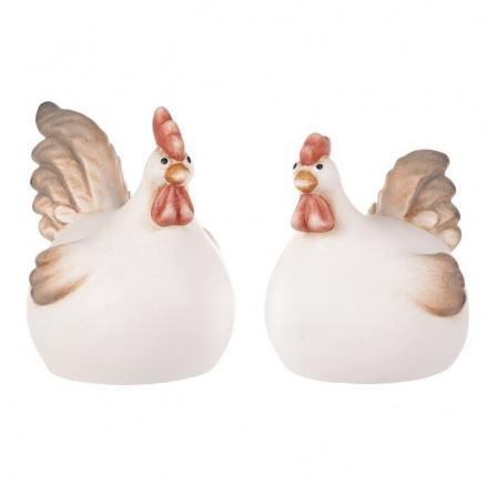 Slepice a kohout - keramické figurky, cena za 1 ks Slepice a kohout - keramické figurky, cena za 1 ks