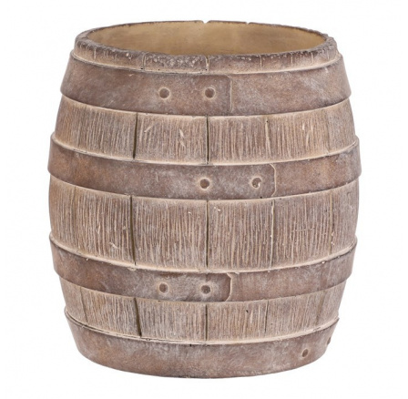 Obal betonový - tvar soudku, vel. XL, béžovo-hnědý Obal betonový - tvar soudku, vel. XL, béžovo-hnědý