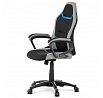 Dětská židle, houpací mechanismus, černá látka, KA-L611 BLUE