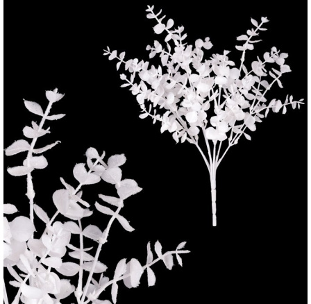Eukalyptus - umělý trs, barva bílá