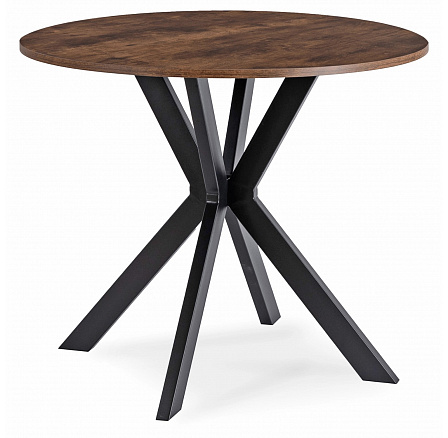 Stůl LAUREN 90 cm Dub Rustikální/Černý Stůl LAUREN 90 cm Dub Rustikální/Černý