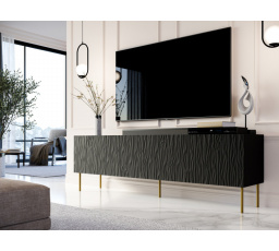Tv komoda JUNGLE RTV, černá matná/černá matná