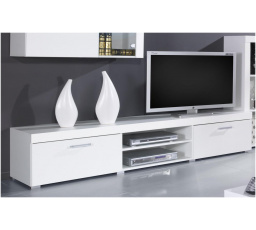 Tv komoda SAMBA REG8, bílá/lesklá bílá