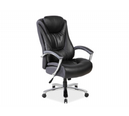 CONSUL - kancelářské křeslo - černá eco kůže / membrána (OBRCONSULC) (S) (K150-Z)