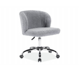 Kancelářská židle DOLLY, šedý beránek