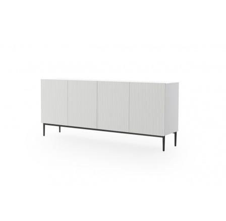 Komoda Nicole, bílý mat / černé nohy Komoda Nicole, bílý mat / černé nohy