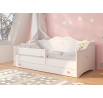 Postel s matrací EMKA Pink 160x80 Bílá+Růžová