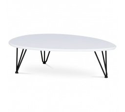 Konferenční stolek 94x69cm, mdf, bílá, AF-3013 WT