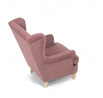 Křeslo ušák, růžová látka, AK-388 PINK2