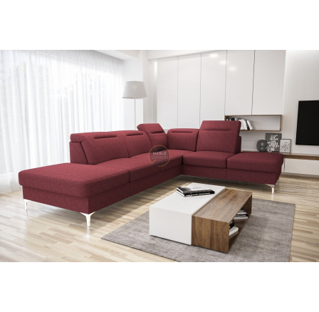 Rohová sedací souprava OSLO 295x220 - červená , pravá Rohová sedací souprava OSLO 295x220 - červená , pravá