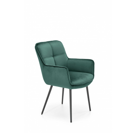 Jídelní židle K463, Zelená/Černá